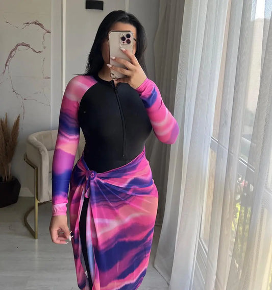 Burkini 4 pièces – Élégance et Protection