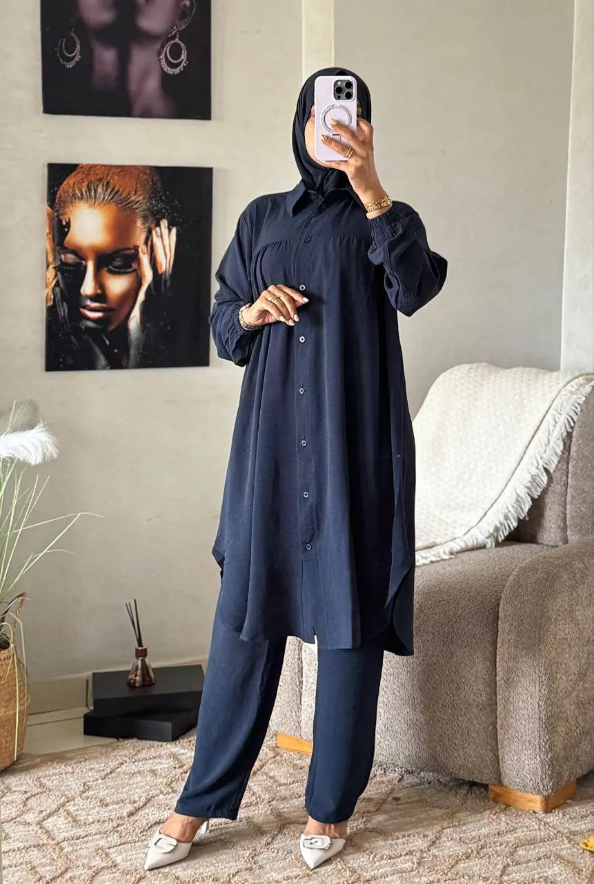 Ensemble Asmae 2 pièces plus Foulard Cadeau