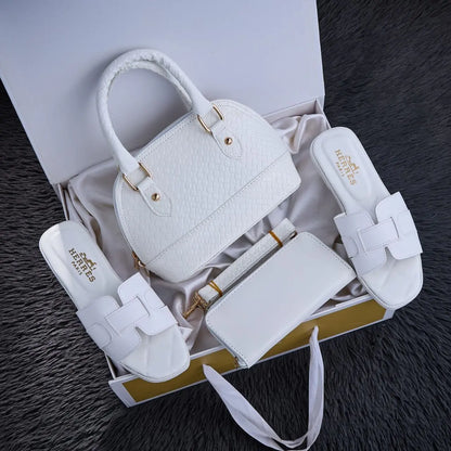 Sac Glamour -Sandales & Portefeuille Offert en Cadeau 🎁