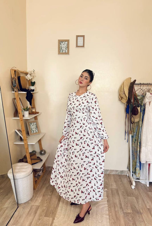 Robe Cerises imprimée