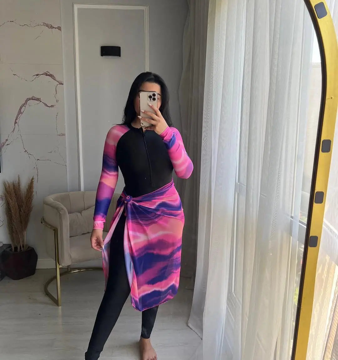 Burkini 4 pièces – Élégance et Protection